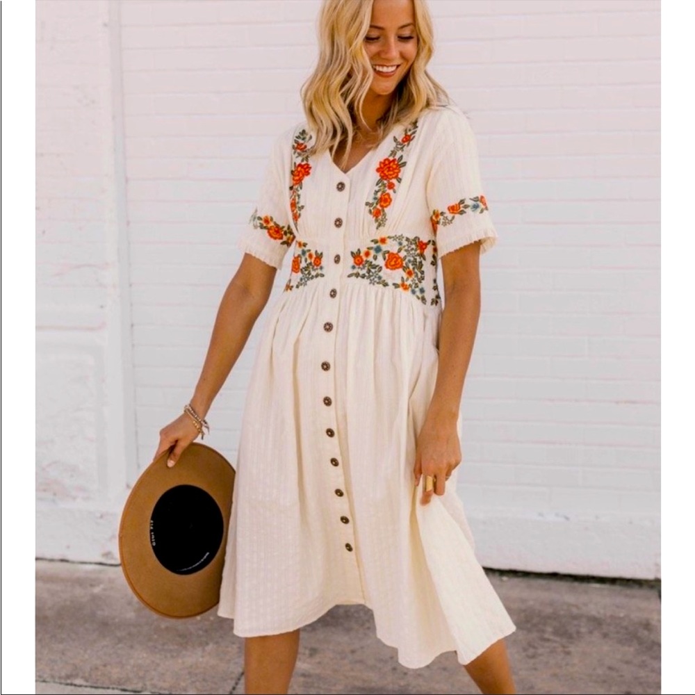 Ithaca Roolee Embroidered Dress NWT